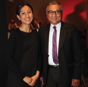 Urvi Majumdar with her father Bhaskar